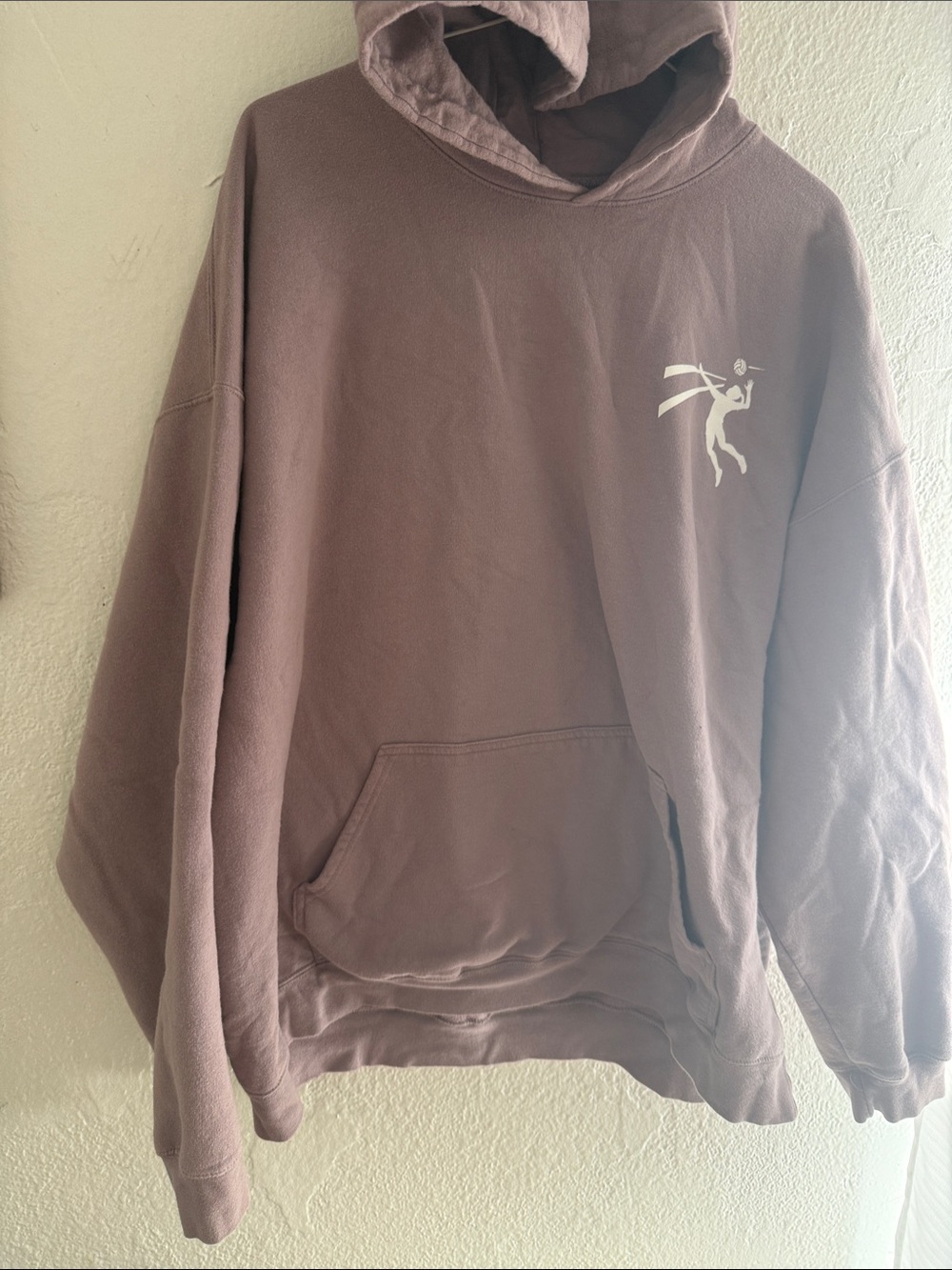 Unisex 2xl Dusty Mauve Hooded Sweatshirt